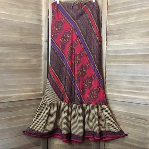 Kukul Long Skirt with Ruffle Detail, OS, NWT